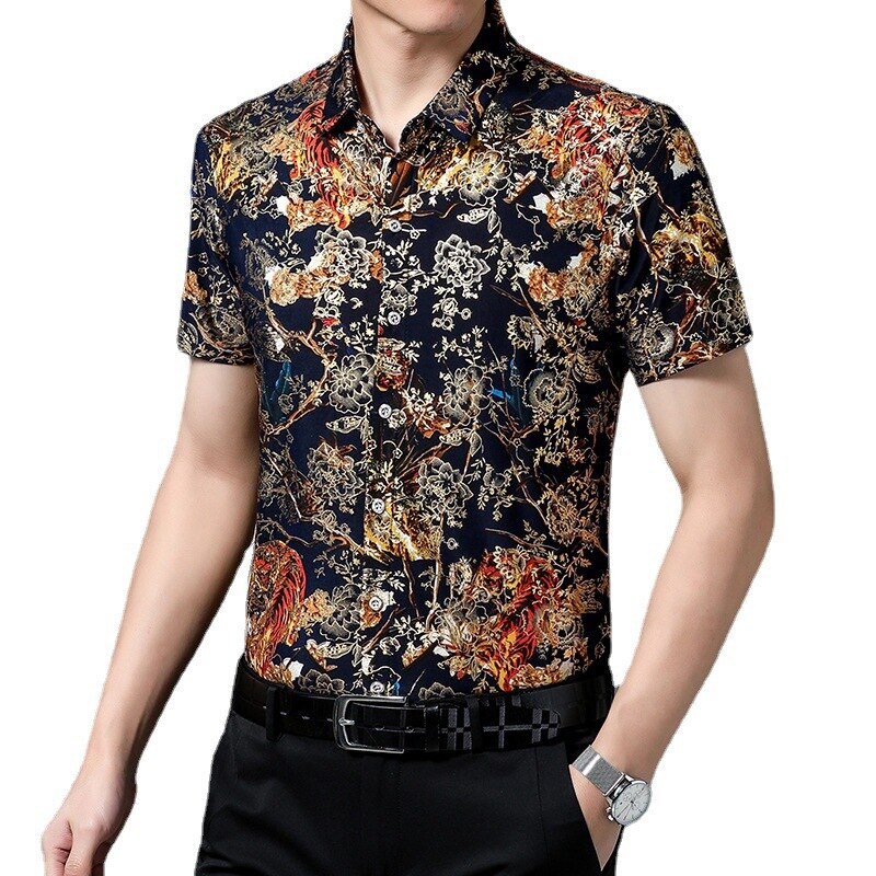 chemise-soie-homme-vintage