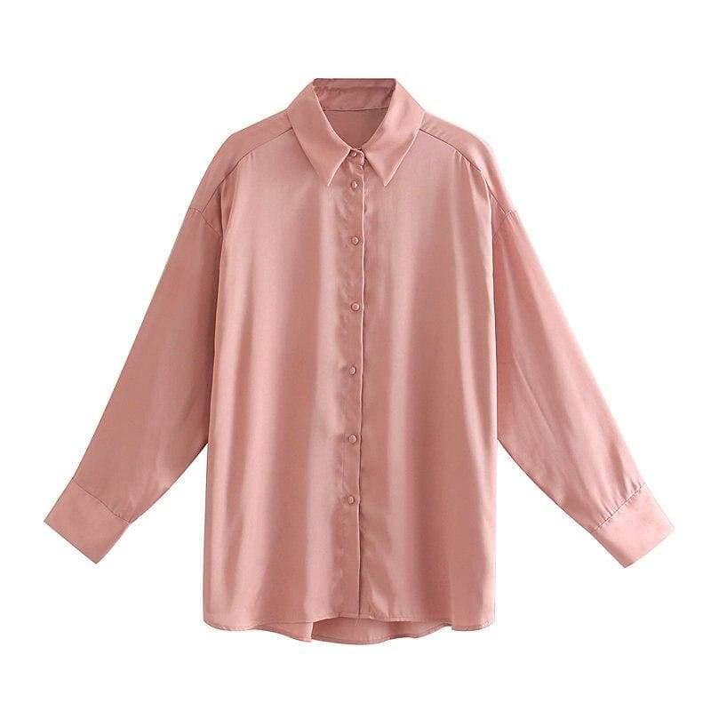 chemise-annee-80-chic-rose-unie