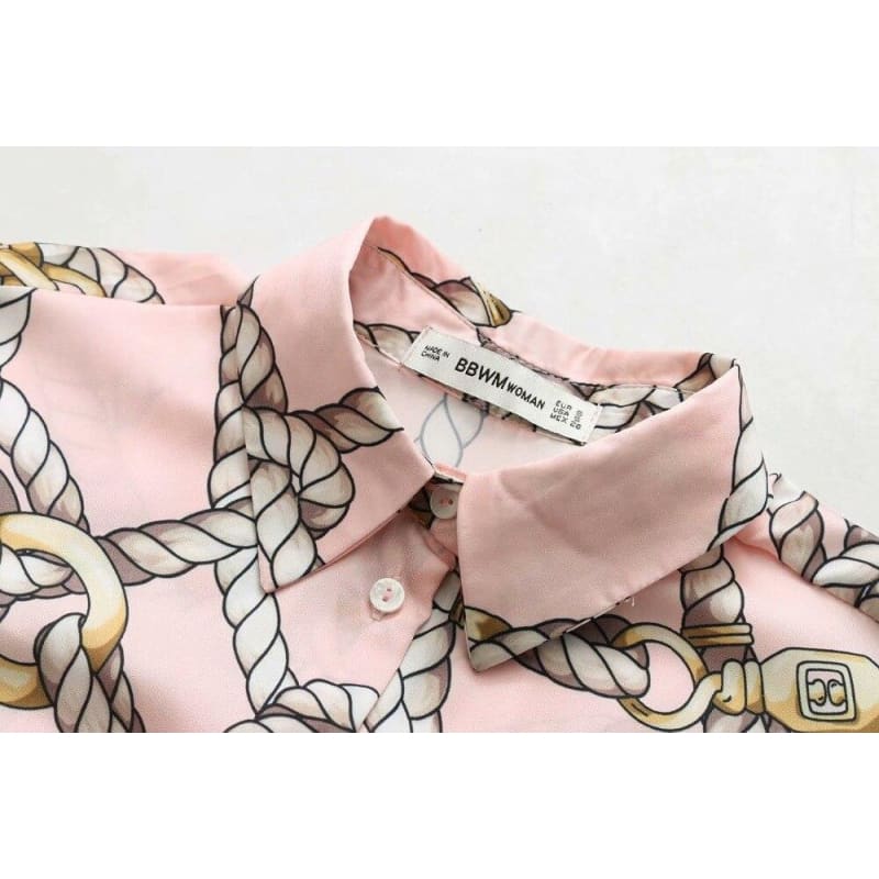 chemise-annee-80-rose-motif-chaines