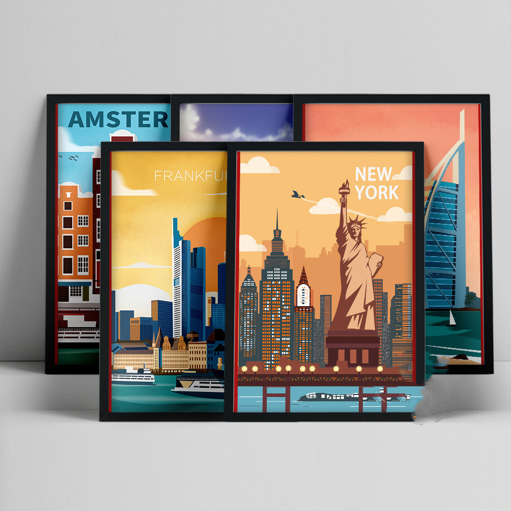 affiche-vintage-world-travel-print