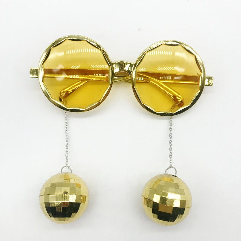 Lot De 2 Lunettes De Fête Style Disco – Accessoire Carnaval, Années 80, Sans Correction