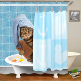 Rideaux De Douche Chat Vintage