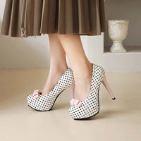 Escarpin Vintage Pin Up Pois Mode Vintage