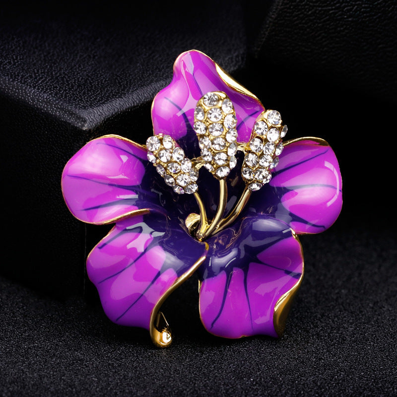 broche-fleur-rose-vintage