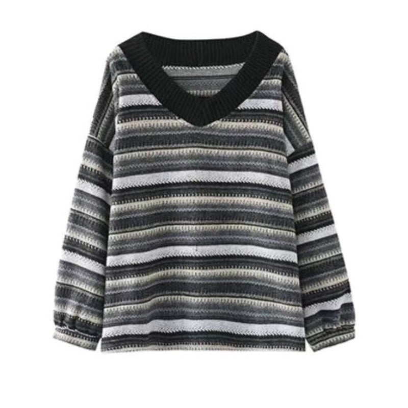 Pull Vintage Energie - Taille XL, Laine Et Coton, Motif Petits Carreaux, Occasion En Très Bon état