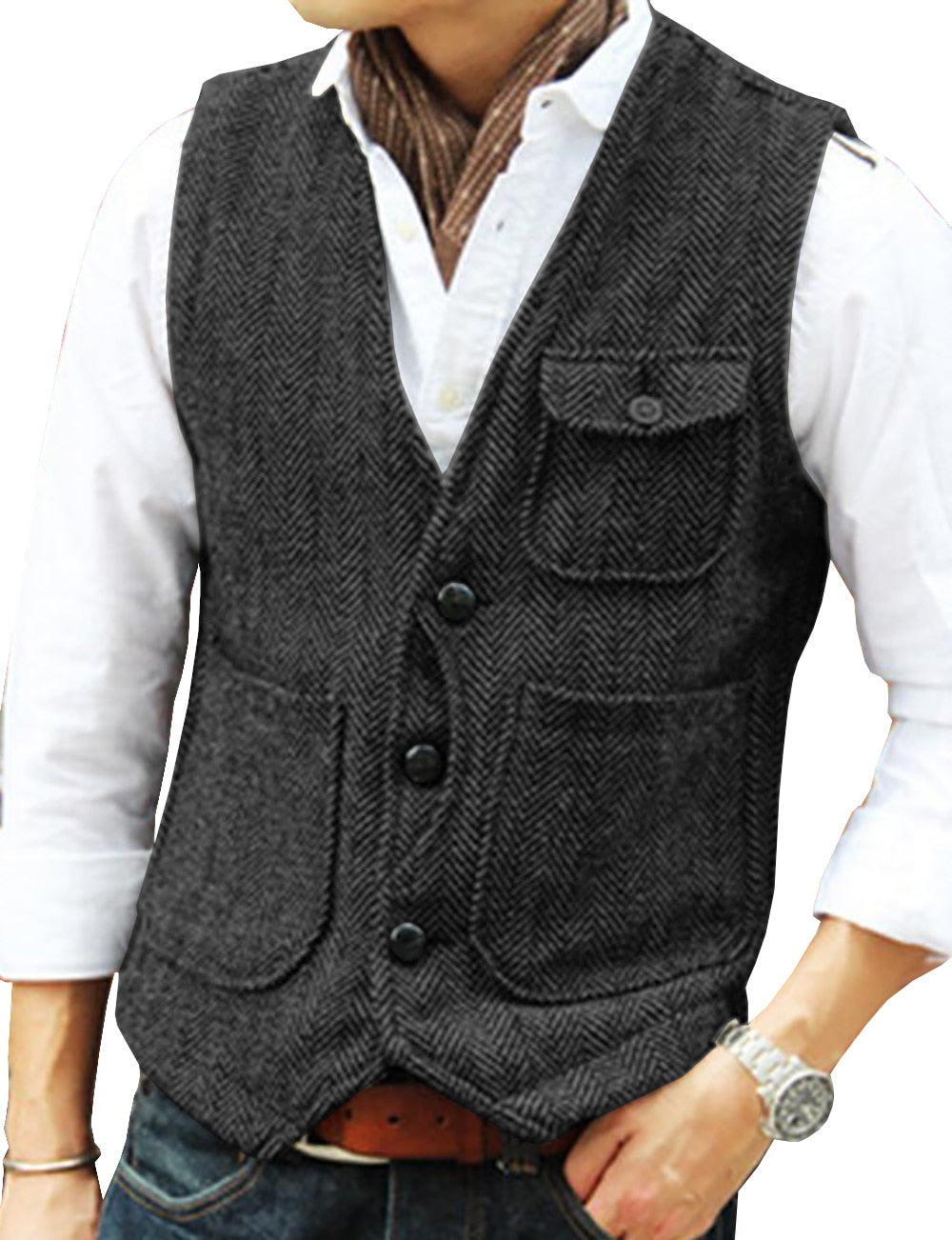 gilet-laine-vintage-homme