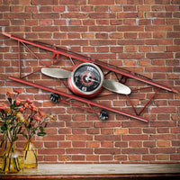    horloge-murale-avion-vintage