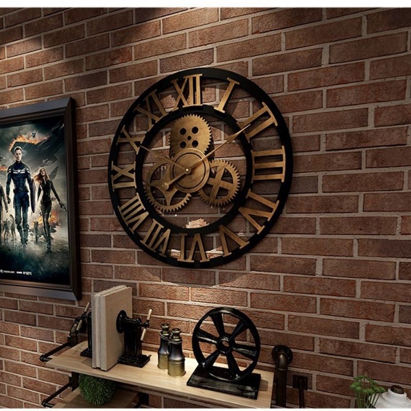    horloge-murale-vintage-industrielle