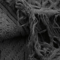 Pull vintage en tricot torsadé à col rond chic
