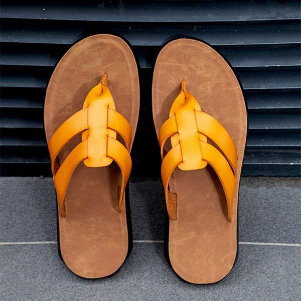 Tongs en Cuir pour Homme