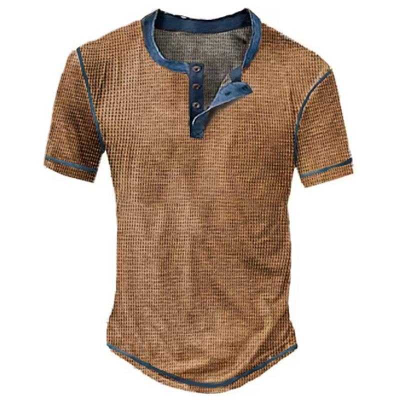 t-shirt-vintage-manches-courtes-col-henley