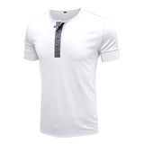 t-shirt-henley-coton-manches-courtes-col-rond