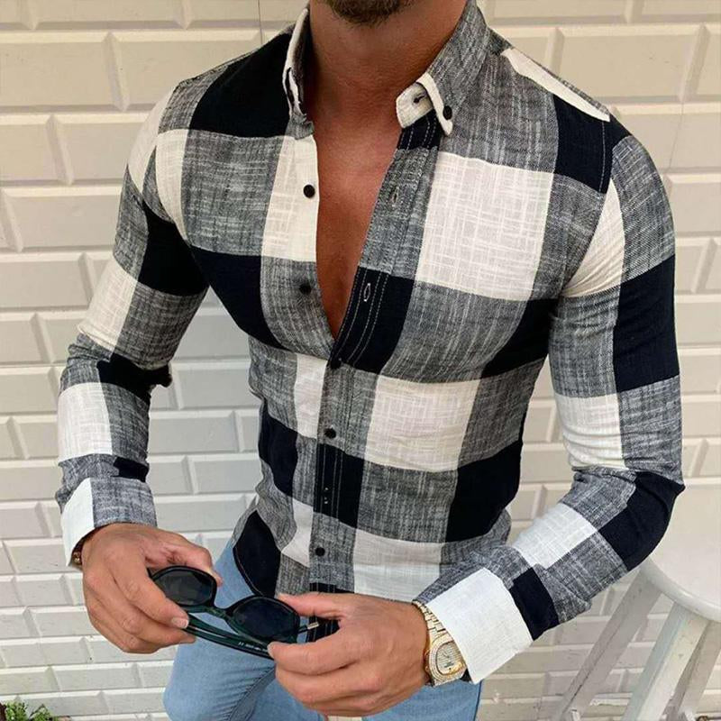 chemise-decontractee-carreaux-manches-longues-vintage