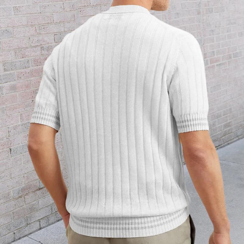 polo-maille-manches-courtes-revers-vintage