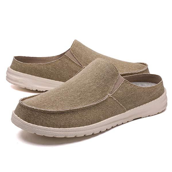 Demi-Chaussons en Toile Tendance Vintage