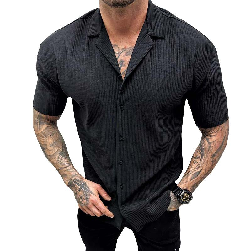 chemise-vintage-manches-courtes-style-classique