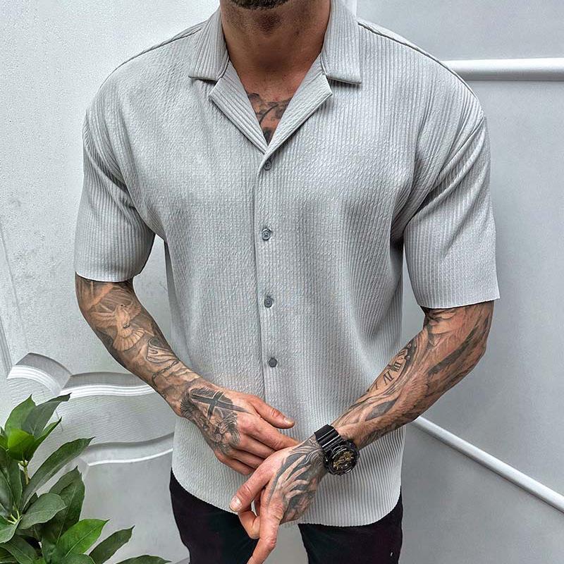 chemise-vintage-manches-courtes-style-classique