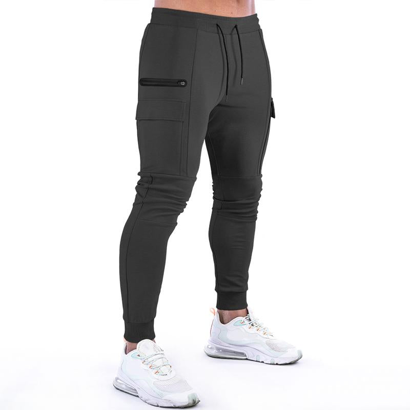 pantalon-survetement-vintage-glissiere-couleur-unie