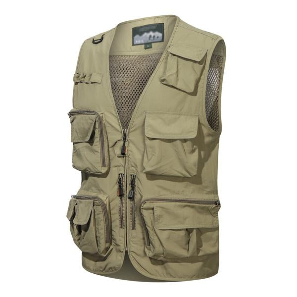 Gilet de peche ragot 10 poches kaki Gilet de peche ragot 10 poches kaki