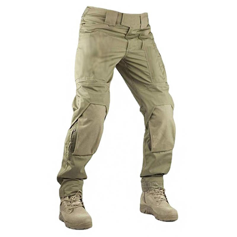 pantalon-cargo-multi-poches-couleur-unie-homme-vinage