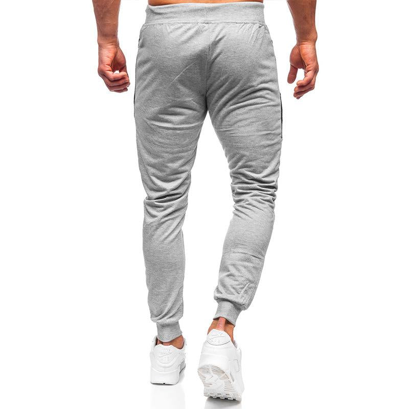 pantalon-decontracte-coutures-couleur-unie-vintage