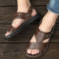 sandales-cuir-vintage