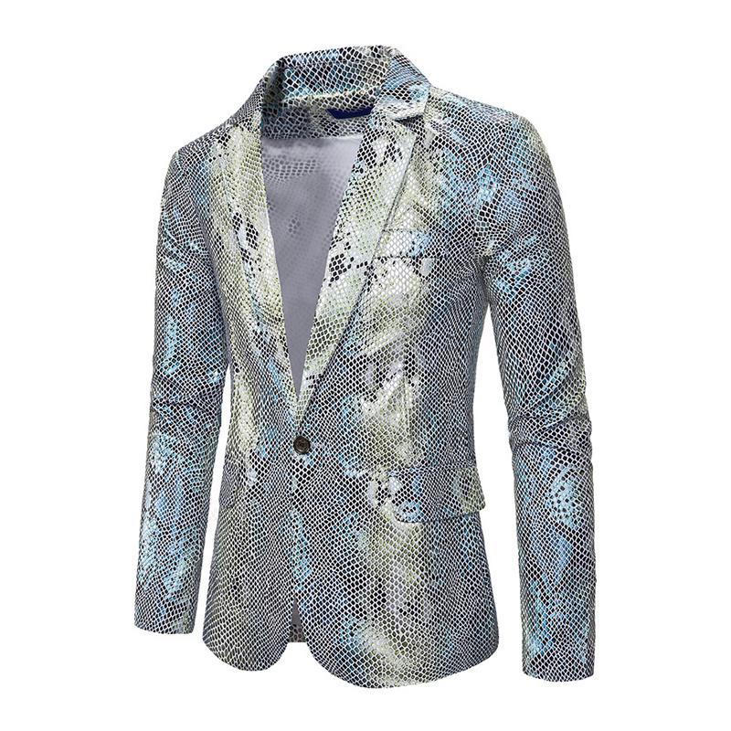 blazer-droit-imprime-paon-vintage