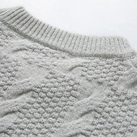 pull-vintage-tricot-torsade-col-rond