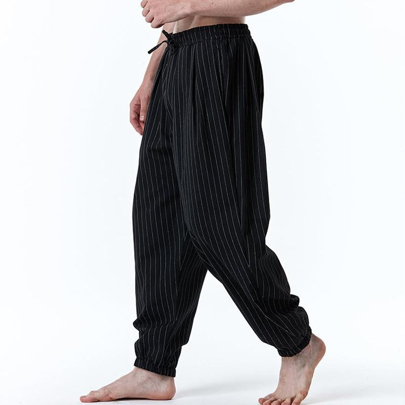 sarouel-vintage-coton-lin-rayures-hommes