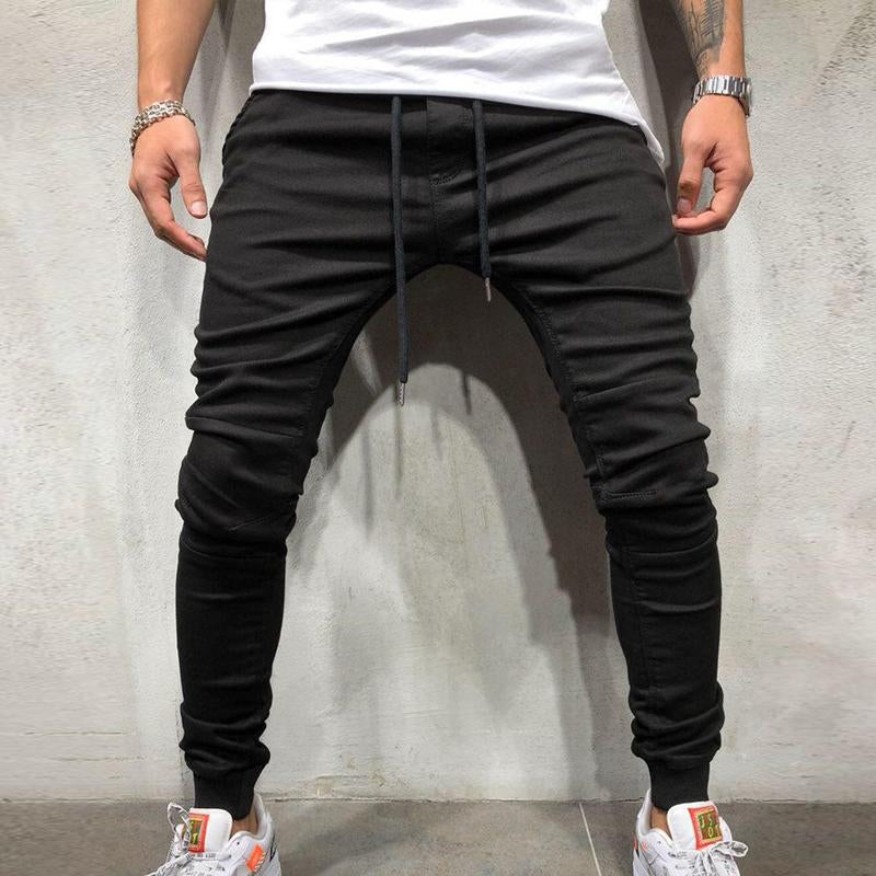 jean-decontracte-cordon-de-couleur-unie-vintage