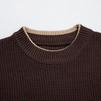 pull-col-rond-ample-blocs-vintage