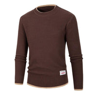 pull-col-rond-ample-blocs-vintage