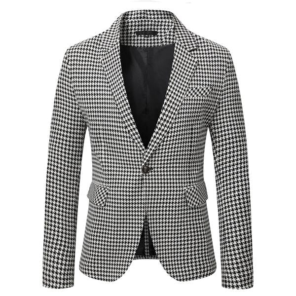 blazer-vintage-a-un-bouton-et-revers-pied-de-poule