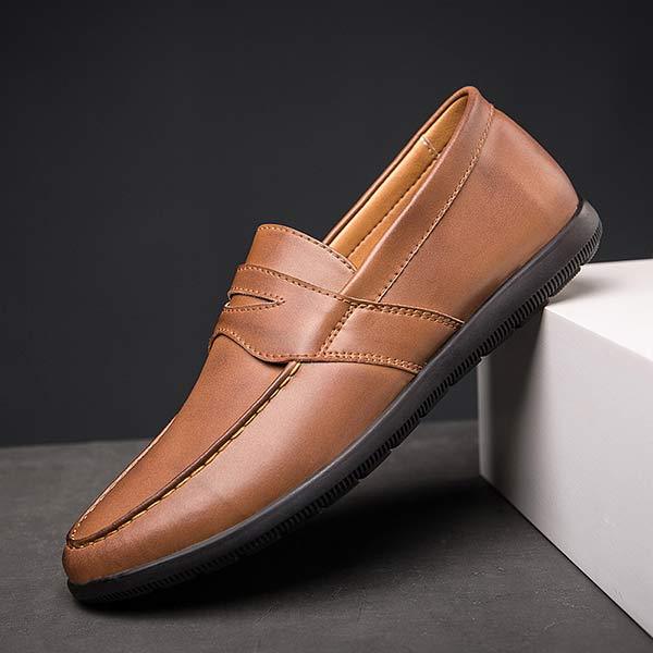 Mocassins en Cuir Fait Main Vintage Tendance