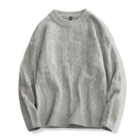 pull-vintage-tricot-torsade-col-rond