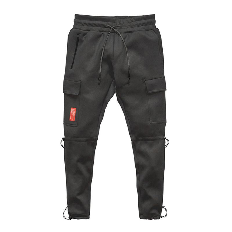Pantalon de survêtement vintage ample droit multi-poches