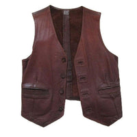 gilet-vintage-1960s-70s-artisanal-cuir-hauts-homme-marron