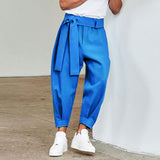pantalon-court-ceinture-couleur-unie-vintage