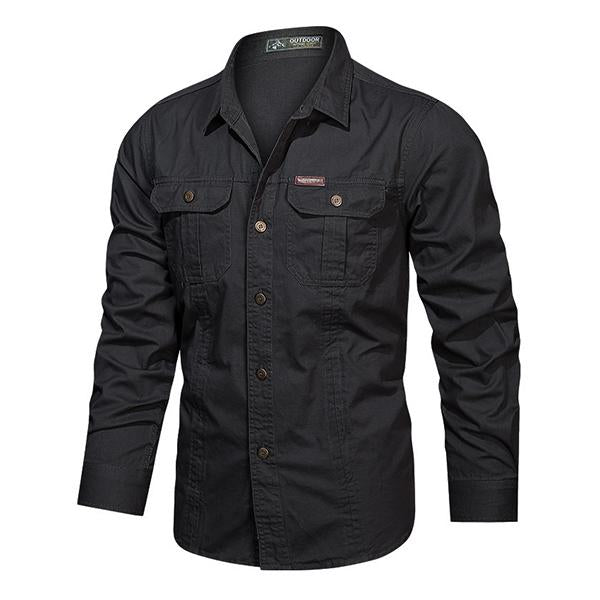 chemise-manches-longues-coton-decontracte-vintage