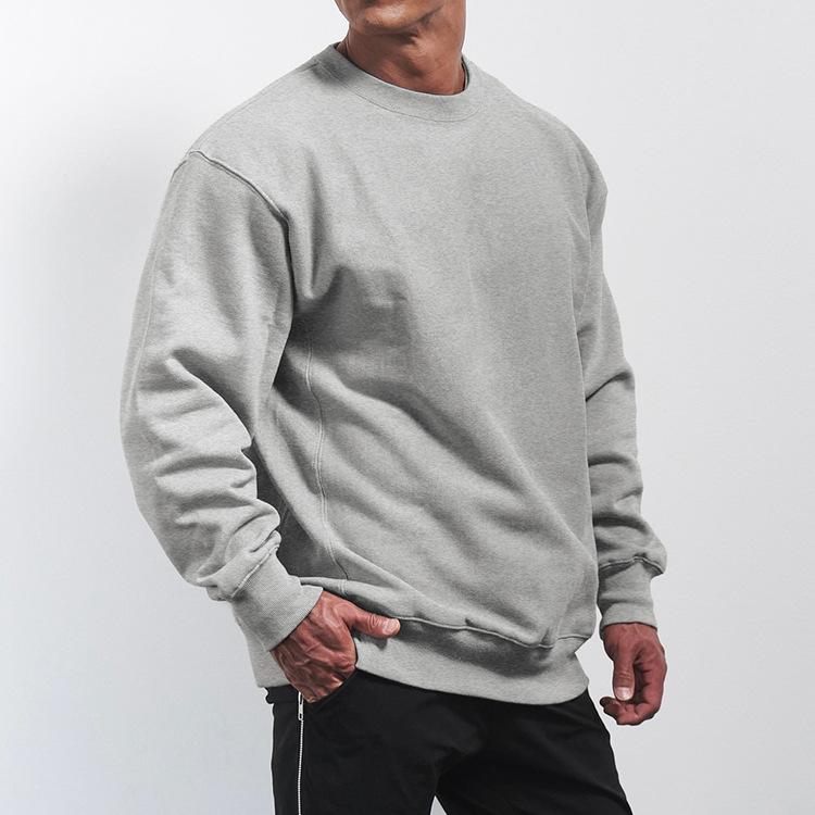 sweat-col-rond-coupe-ample-couleur-unie-vintage