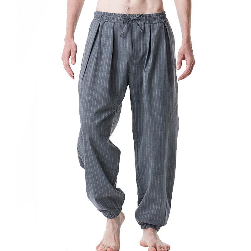 sarouel-vintage-coton-lin-rayures-hommes