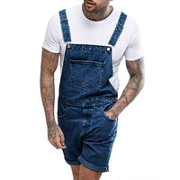 combinaison-jean-short-cargo-dechire-denim-vintage