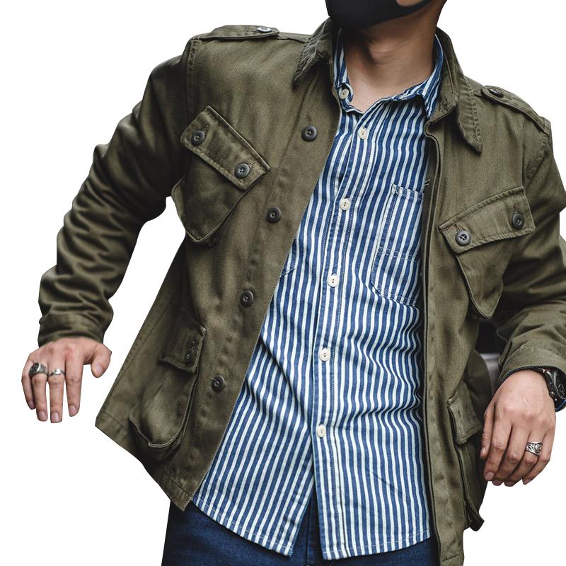 Veste cargo vintage multi-poches Biker