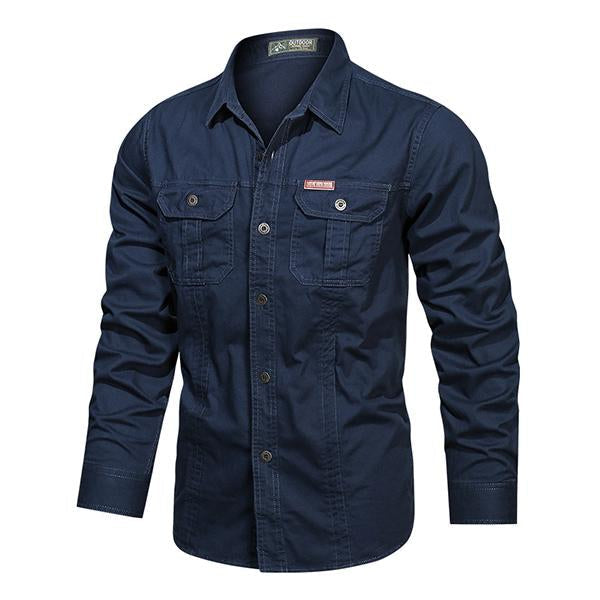 chemise-manches-longues-coton-decontracte-vintage