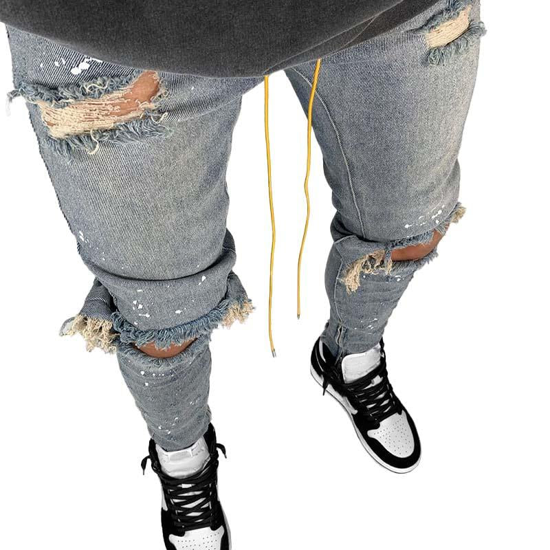 pantalon-crayon-denim-dechire-vintage