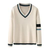 pull-vintage-tricot-col-en-v