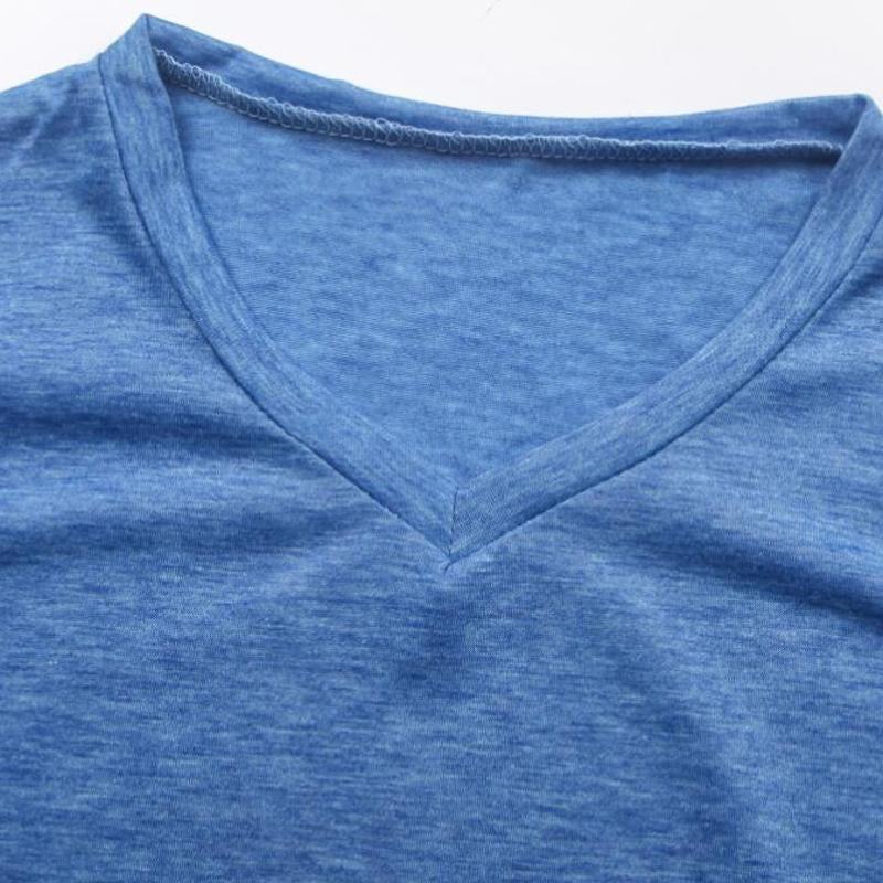 t-shirt-encolure-v-coton-vintage