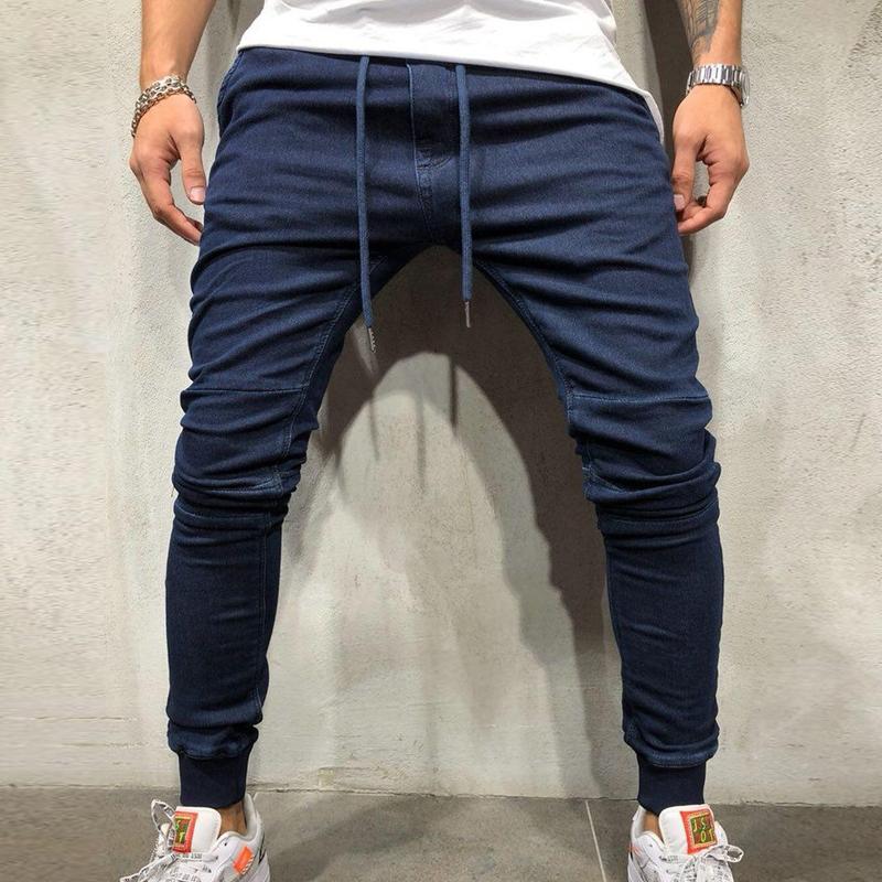 jean-decontracte-cordon-de-couleur-unie-vintage