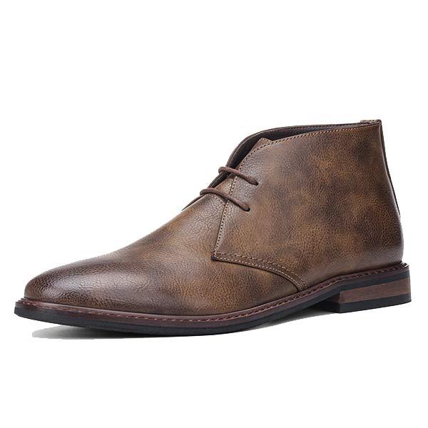 bottes-cuir-platte-vintage