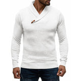pull-de-couleur-unie-col-v-vintage